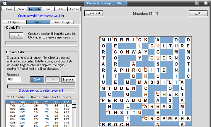crossword forge key